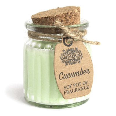 Fragrance candle - cucumber soy pot