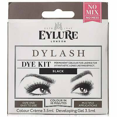 Eylure lash tint dye kit, permanent tint for lashes black