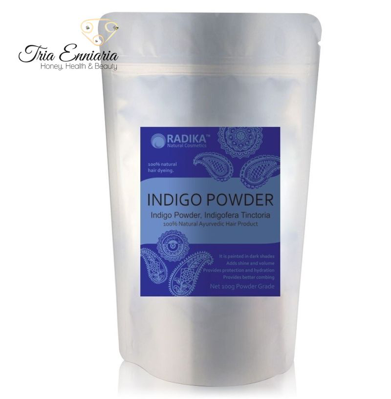 Henna for hair powder indigo, 100 gr, radika, , medium image number null