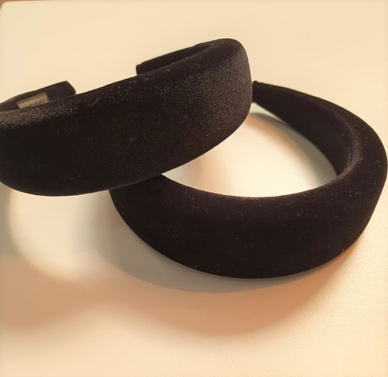 Hairband velvet black, , medium image number null