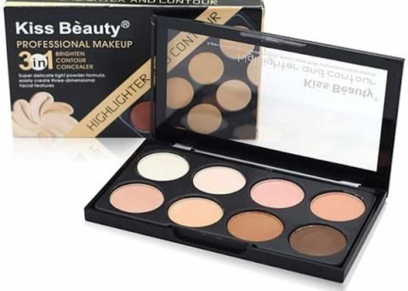 Kiss beauty highlighter and contour 3 in 1, , medium image number null