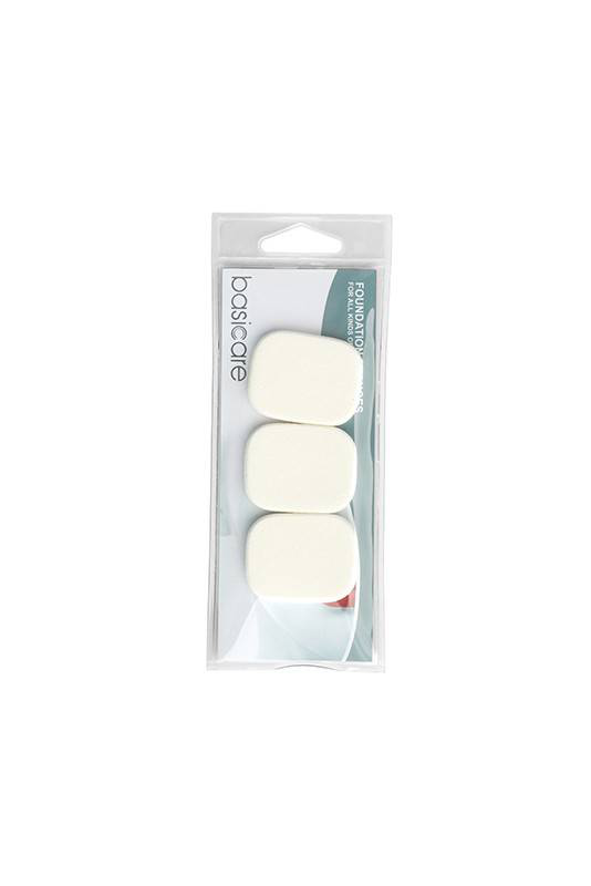 Basicare foundation rectangles sponges 3pieces, , medium image number null