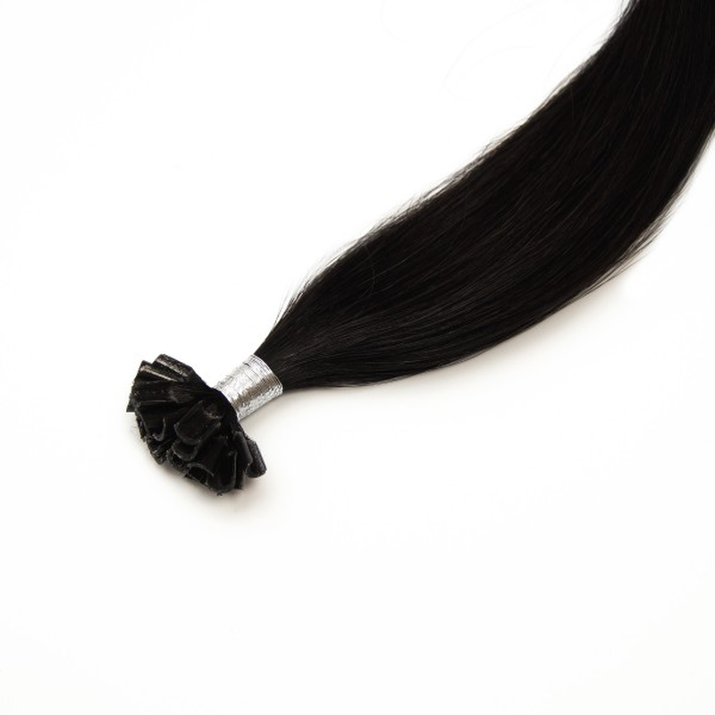 Nail tip premium hair 46-48cm 1b/dark night, , medium image number null