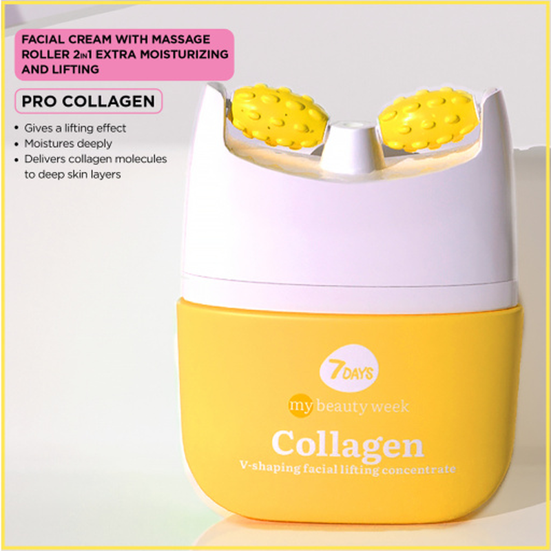 Face cream firming and lifting collagen & 3d massager, , medium image number null