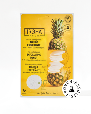 Iroha  10 exfoliating toner ha+pineapple enzymes+pha-ha