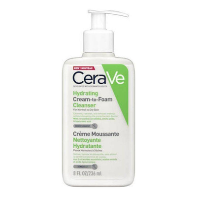 Cerave hydrating cream to foam cleanser for normal to dry skin 236ml