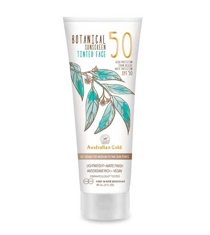 Australian gold botanical sunscreen medium SPF50 tinted x 89ml, , medium image number null