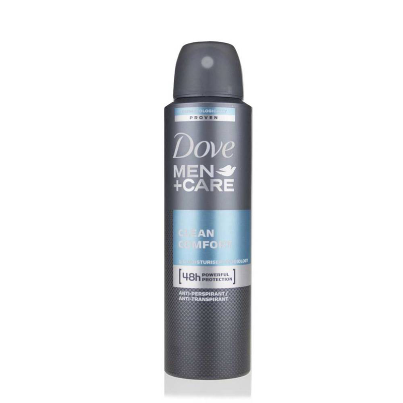 Dove clean comfort men anti persperant spray150ml, , medium image number null