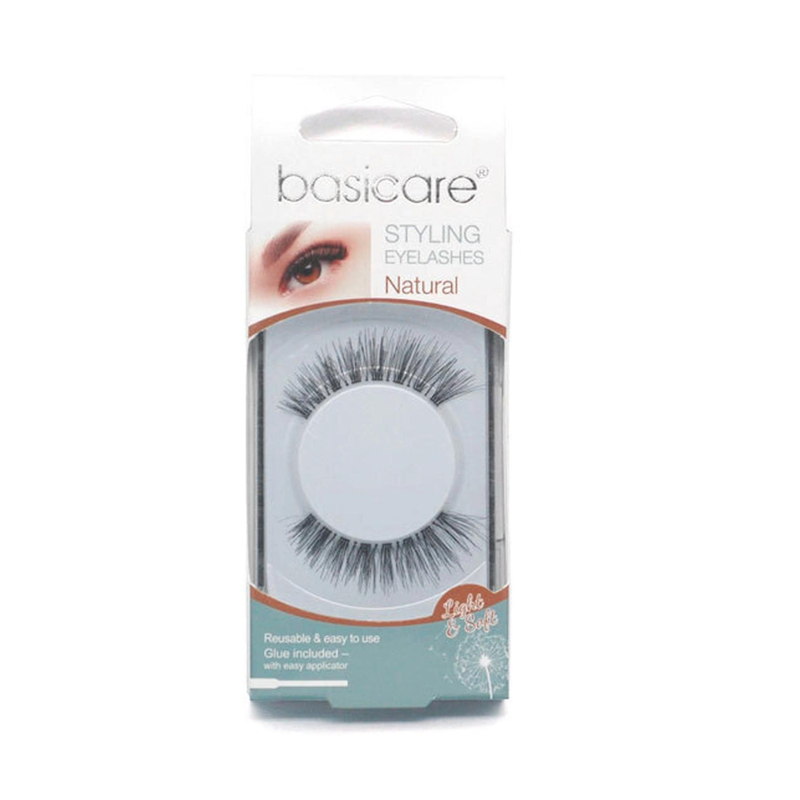 Basicare styling eyelashes natural, glue included 1919, , medium image number null