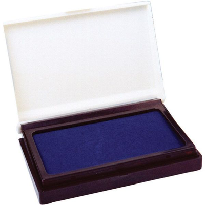 Stamp pad, square shape 70x105mm (blue ink) - centrum