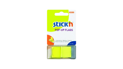 Stick n pop-up flags yellow 45*25 mm