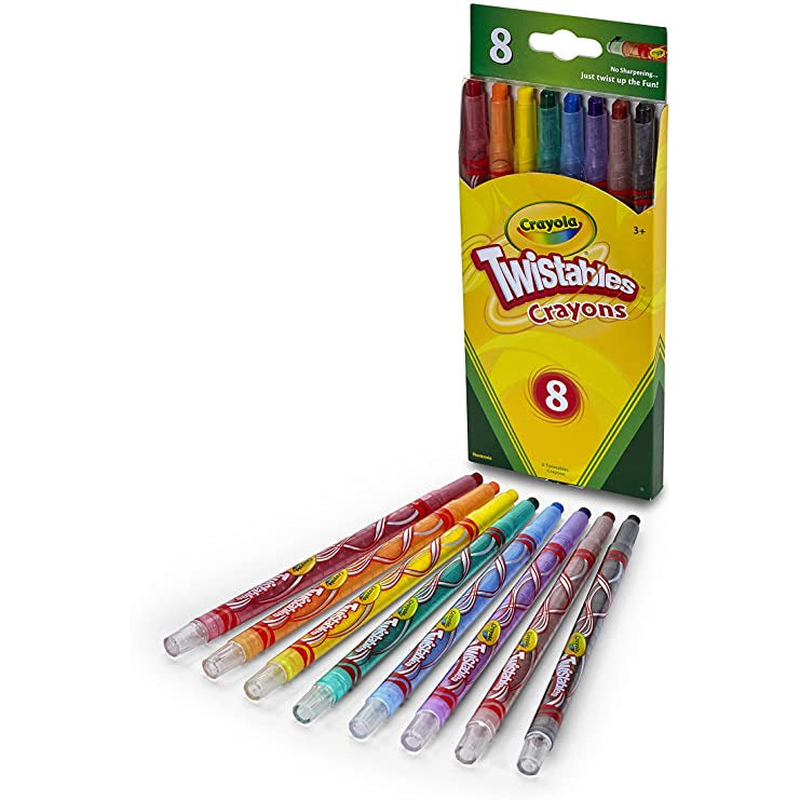 Twistable crayons, 8 traditional colors, , medium image number null