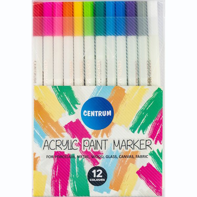 Acrylic paint markers set 12colors