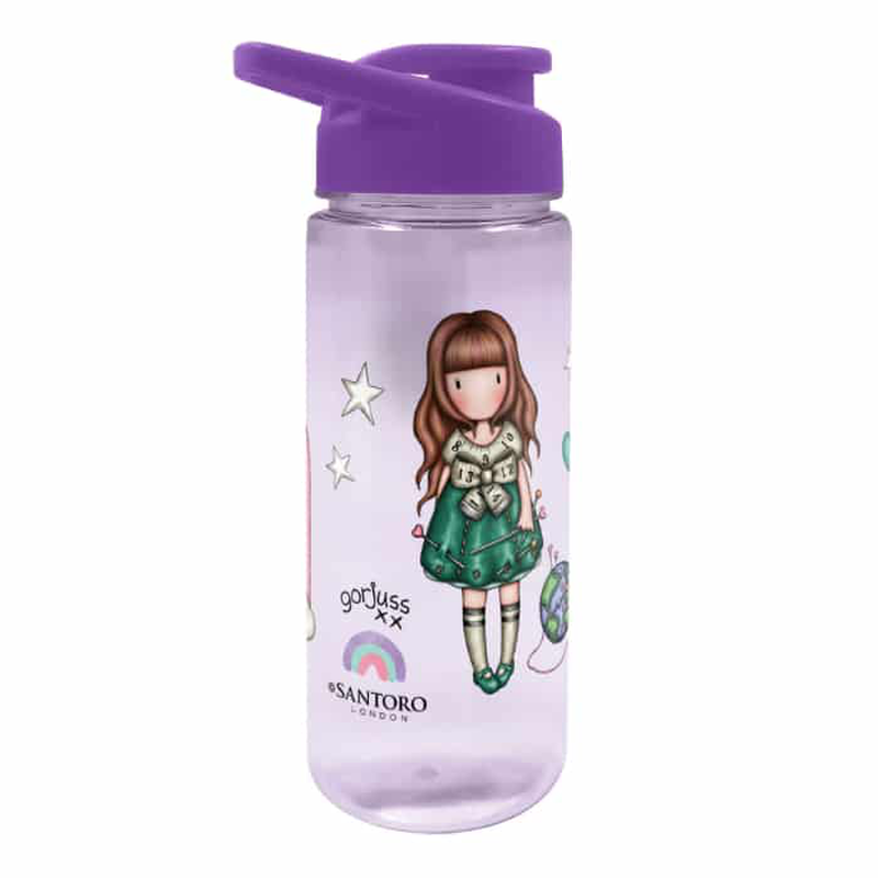 Gorjuss - plastic water bottle - be kind to our planet 500ml, , medium image number null