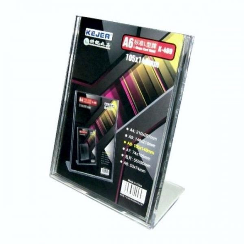 Acrylic display stand a6 portrait, , medium image number null