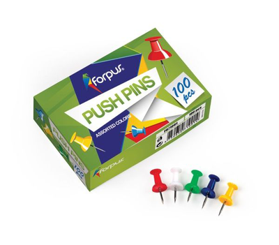 Push pins assorted colors 100pcs