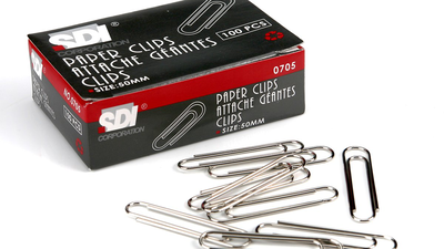 Paper clips nickel sdi 50mm 100 pcs