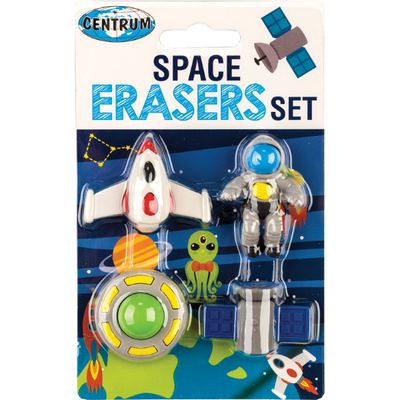 Erasers set space synthetic rubber 4pcs