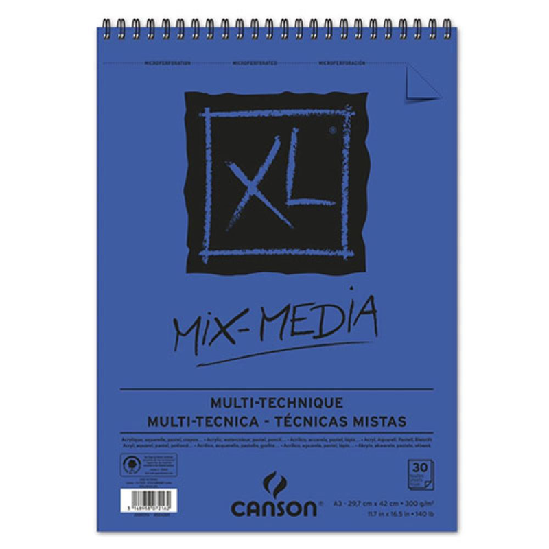 Canson Sketch Book XL Mix Media 300gsm A3, , medium image number null