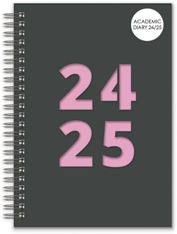 Academic diary a5 spiral weekly pink, , medium image number null