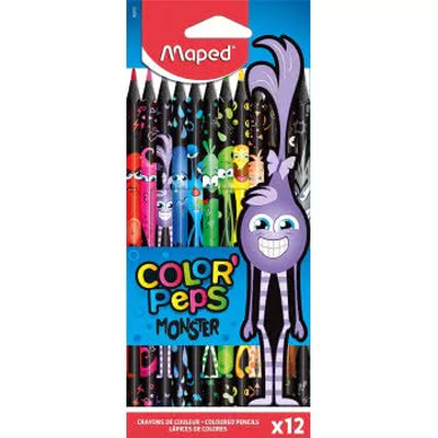 Maped color peps monster design colored pencils (pack of 12)