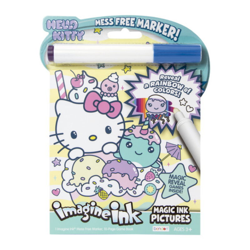 Hello kitty imagine ink coloring book: magical mess-free fun with just one marker!, , medium image number null