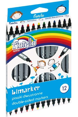 Double sided markers fiorello 12pcs set