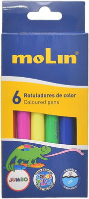 6 coloured pens - 6 χρωματιστά στυλό rcp200-06b molin