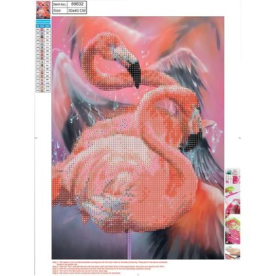 Diamond painting kit flamingos ,30*40 cm,5d centrum