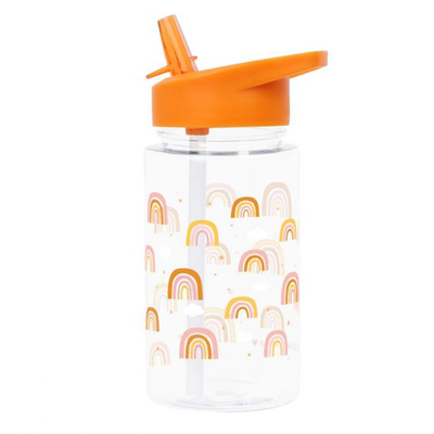 A little lovely company drink bottle rainbows 450ml + free stickers