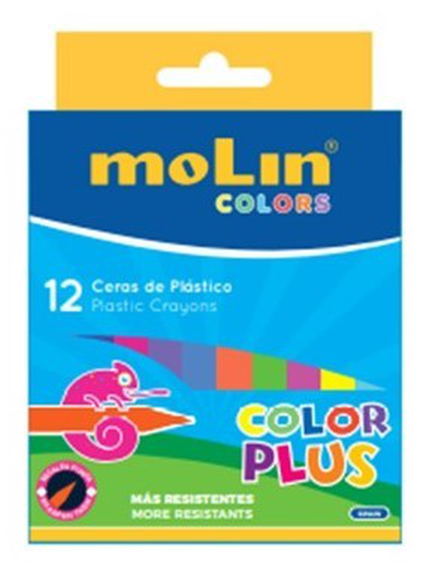 Plastic crayons ccp414-12 molin, , medium image number null