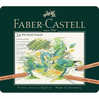 Faber castell pitt pastel pencils, tin of 24,