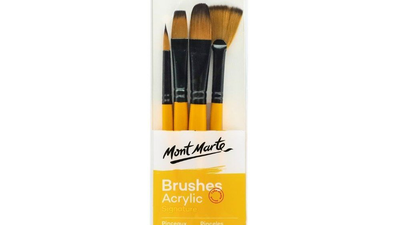 Mont marte gallery series paint brush set - acrylic 6pc