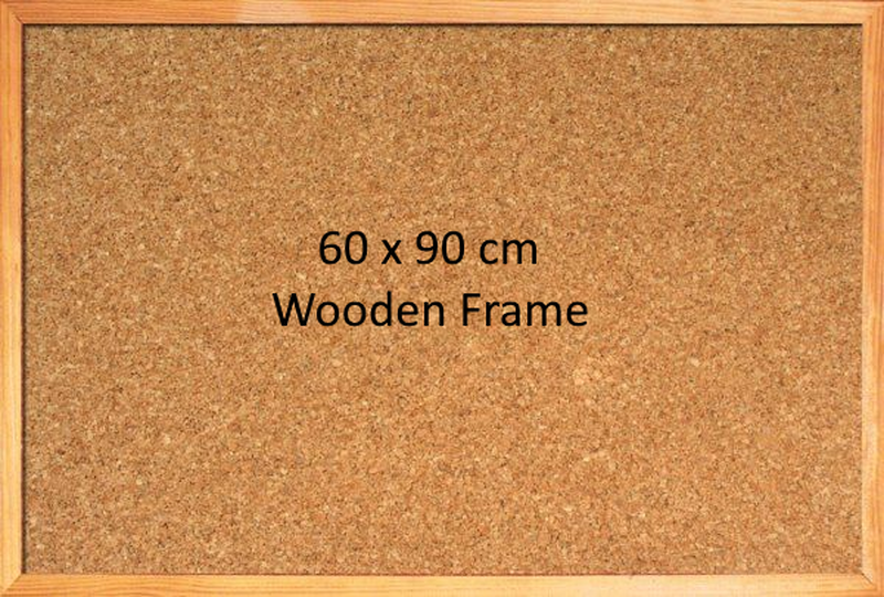 Cork board 60x90 w/wooden frame, , medium image number null