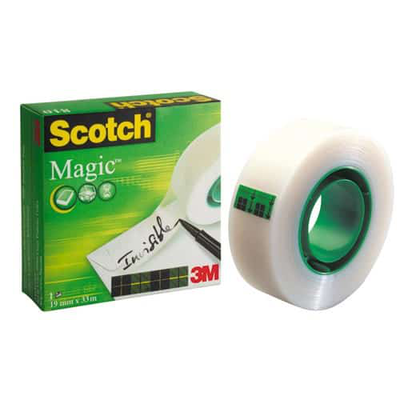 3m scotch® magic invisible tape, 19mm x 33m