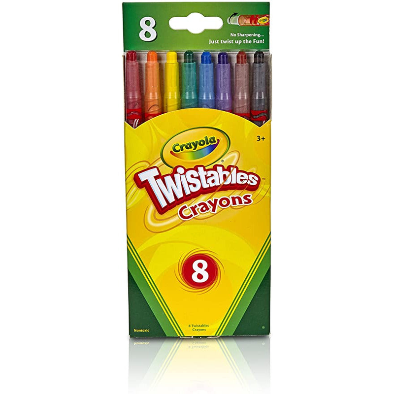 Twistable crayons, 8 traditional colors, , medium image number null