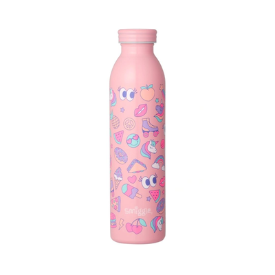 Smiggle slimline stainless steel drink bottle - pink