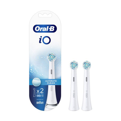 Io ultimate clean white ανταλλακτικές κεφαλές for ηλεκτρική οδοντόβουρτσα 2τμχ