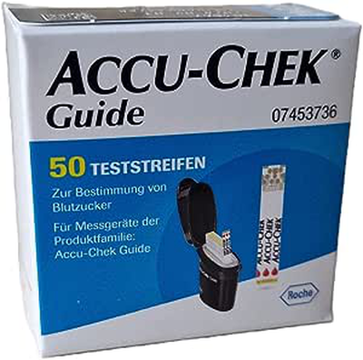 Accu-chek guide testing stripes (50 stripes)