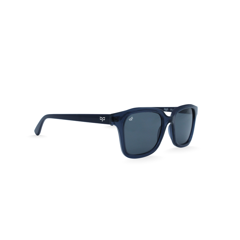 OJO junior sunglasses wayfarers  blue frame and  temples with grey lenses rx image number null