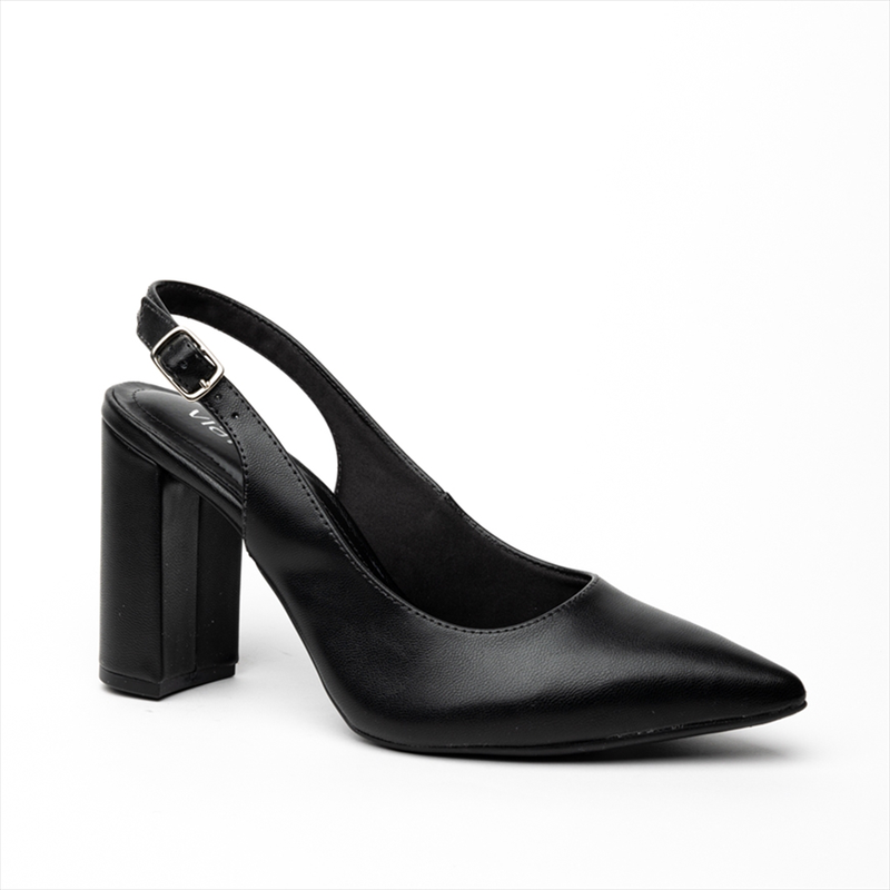 Via marte sling-back block heel pumps image number null