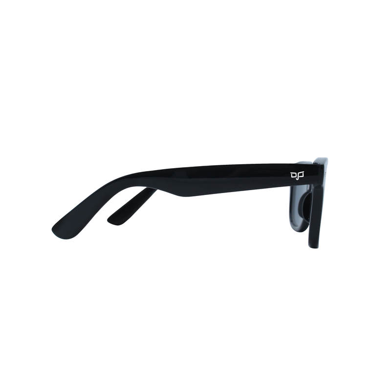 OJO junior sunglasses wayfarers  black frame and  temples with grey lenses rx image number null