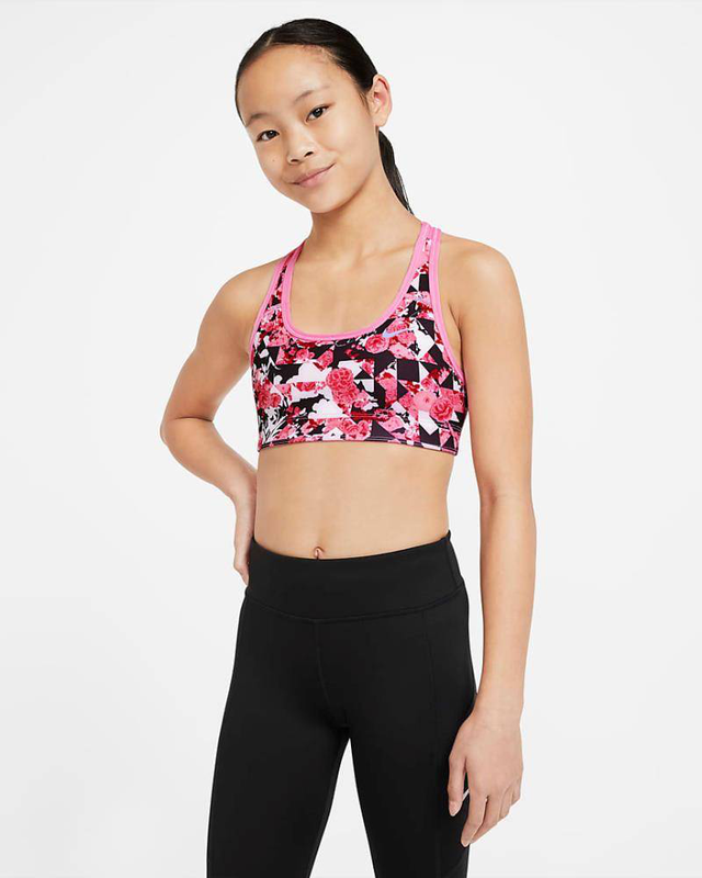 Girls sportswear graphic reversible bra image number null