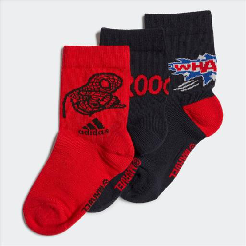 Adidas spider man graphic crew sock 3-pair image number null