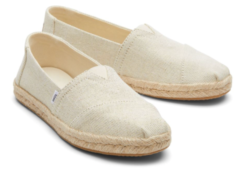 Toms natural metallic linen image number null