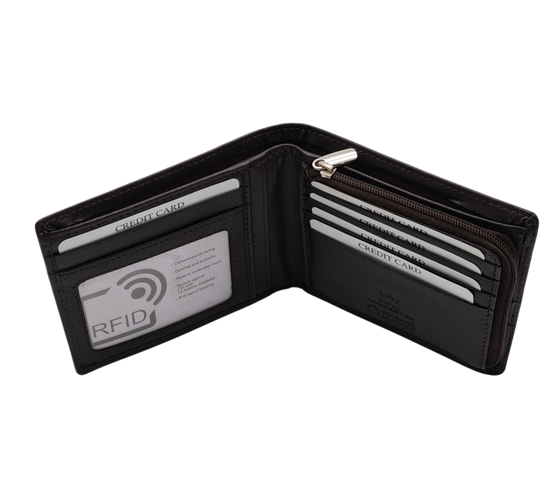 Migant design leather men wallet with rfid 6431, , medium image number null