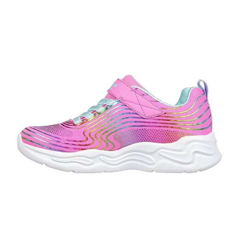 Wavy beams lights rainbow foil sneaker image number null