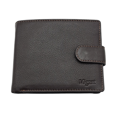 Design men leather wallet brown 6550