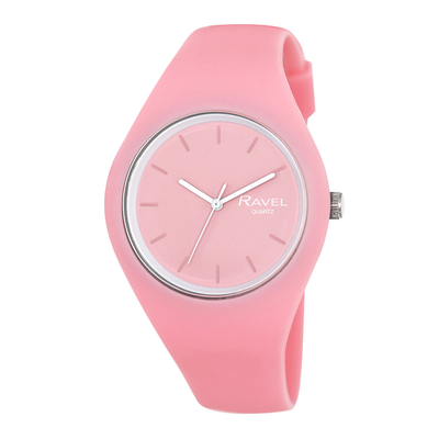 Comfort fit silicone watch - pink