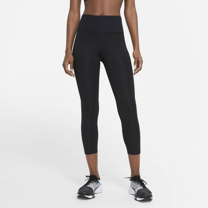 Womens fast crop running leggings image number null